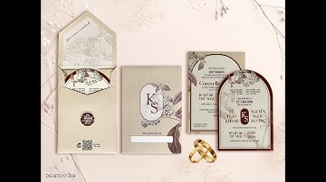 Thiệp cưới đẹp/Print wedding card/ Thiệp cưới 2023 / In thiệp cưới  / wedding invitation #shorts #1
