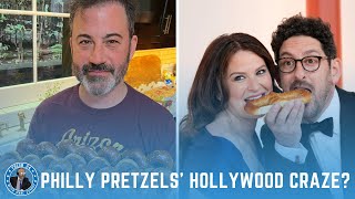 Jimmy Kimmel bartered the Oscars Red Carpet for Philly Pretzels with Adam Shapiro & Katie Lowes?