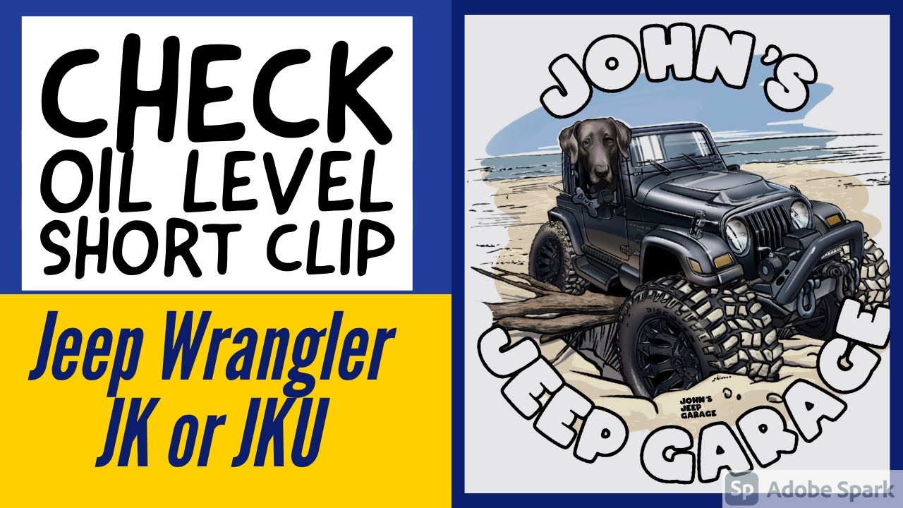 Quick Oil Level Check on a Jeep Wrangler JK - YouTube