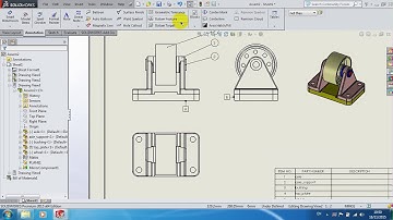 (SOLIDWORKS) Video lập bản vẽ 2D (4CHAUI)
