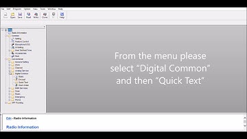 Hytera Quick Text Message Editor tutorial