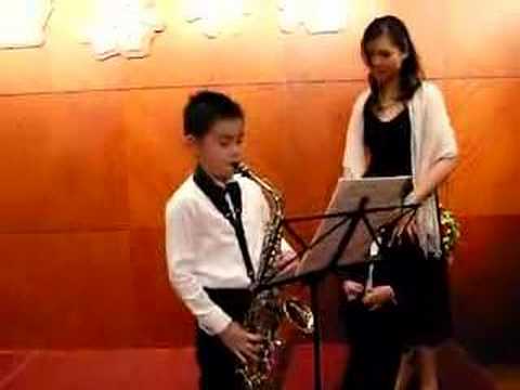 Young Saxophone Player