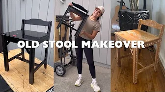 I found GOLD under this painted stool! 🤯