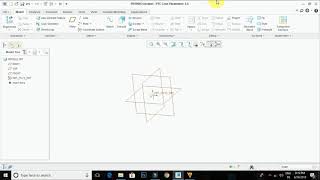Creo 3.0 Sketch Offset, Thickness, Project  Command Tutorial -- Tamil