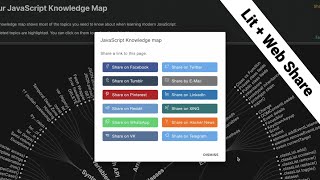 Build a Web Share API web component with Lit