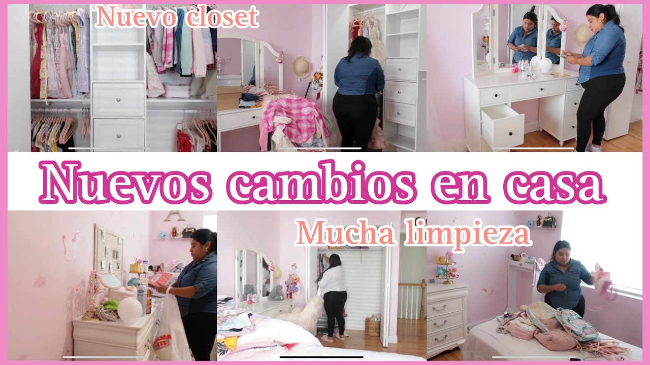 NUEVO CLOSET || mas cambios en casa || limpia y decora conmigo - YouTube