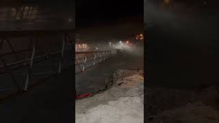 Local Fisherman Braves Storm to Check Lines