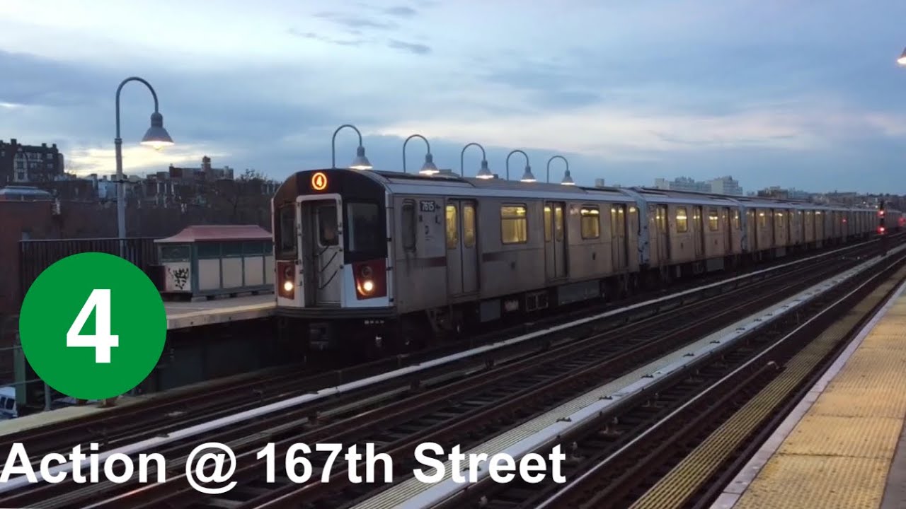 Subway R162 NYC Subway: IRT R142/A (4) Action @ 167th Street (HD 60FPS) - YouTube
