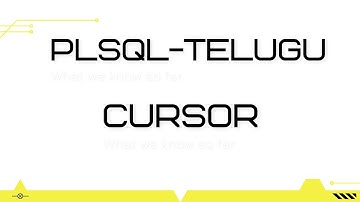 pl sql-cursors  explanation with real time practices