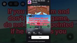 Reposted Since I Made The Game #roblox #gaming #game #developer #robloxstudio #robloxshorts