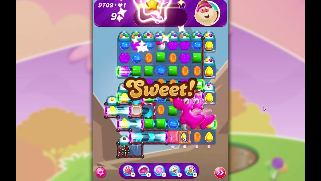 Candy Crush Saga Level 9709 - YouTube