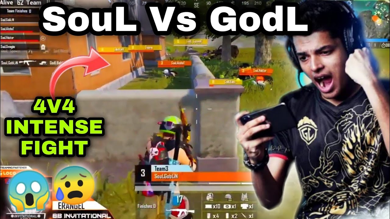 GODLIKE OP PERFORMANCE IN SCRIMS 🔥 SOUL VS GODLIKE 😱 4V4 FIGHT 💯 SOUL ...