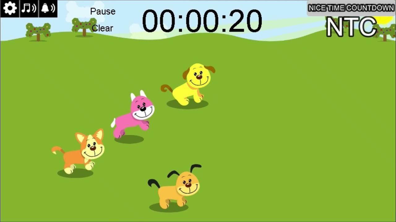 Cute Puppy Dog Race! countdown timer YouTube