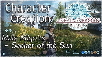Final Fantasy XIV: ARR ~ Character Creator - Male Miqo