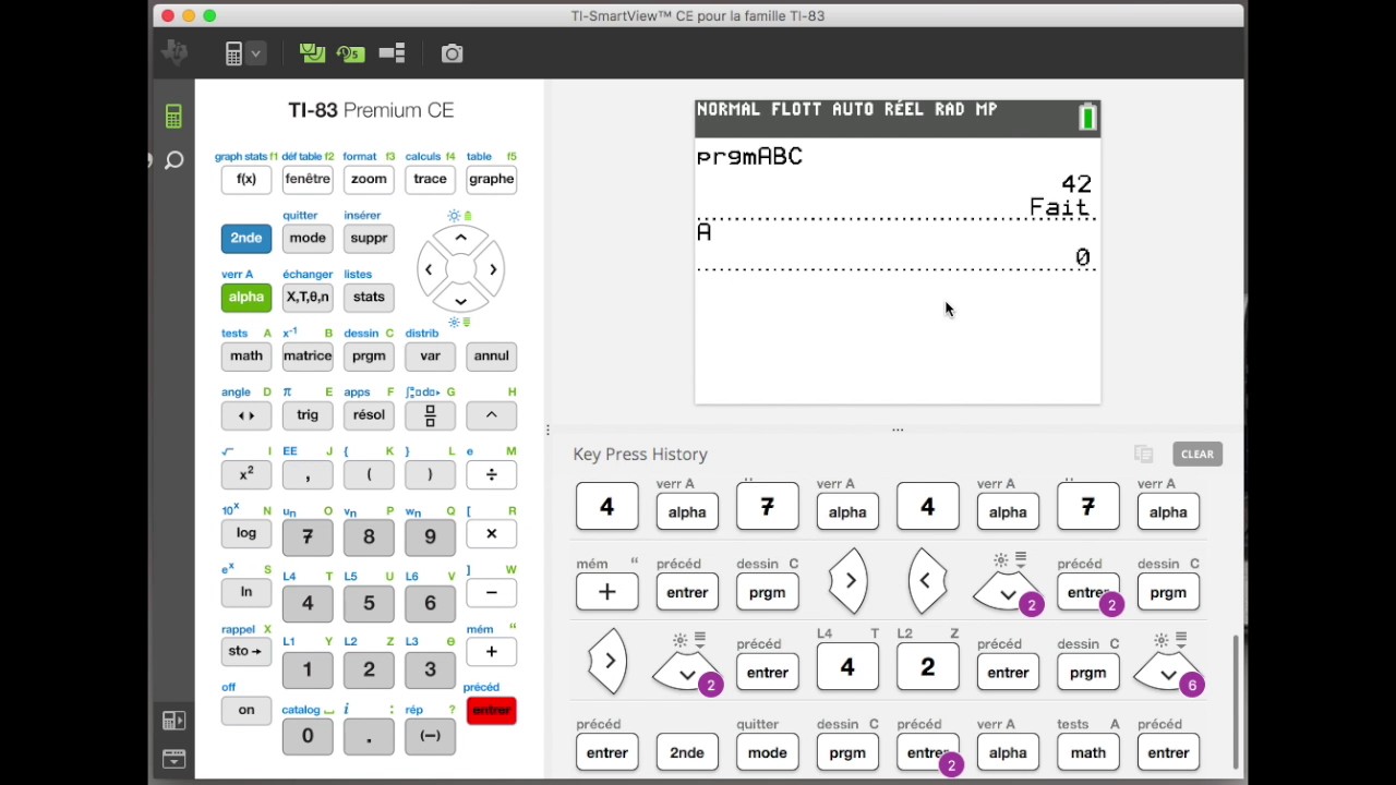 Tutorial TI-83 Premium CE: l'éditeur de programme TI-Basic - YouTube