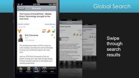 EventPilot conference app - Tips to search for abstracts and sessions