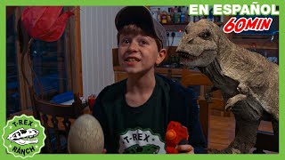 Viaje a la cabaña y los huevos de dinosaurios  | Videos de dinosaurios y juguetes para niños