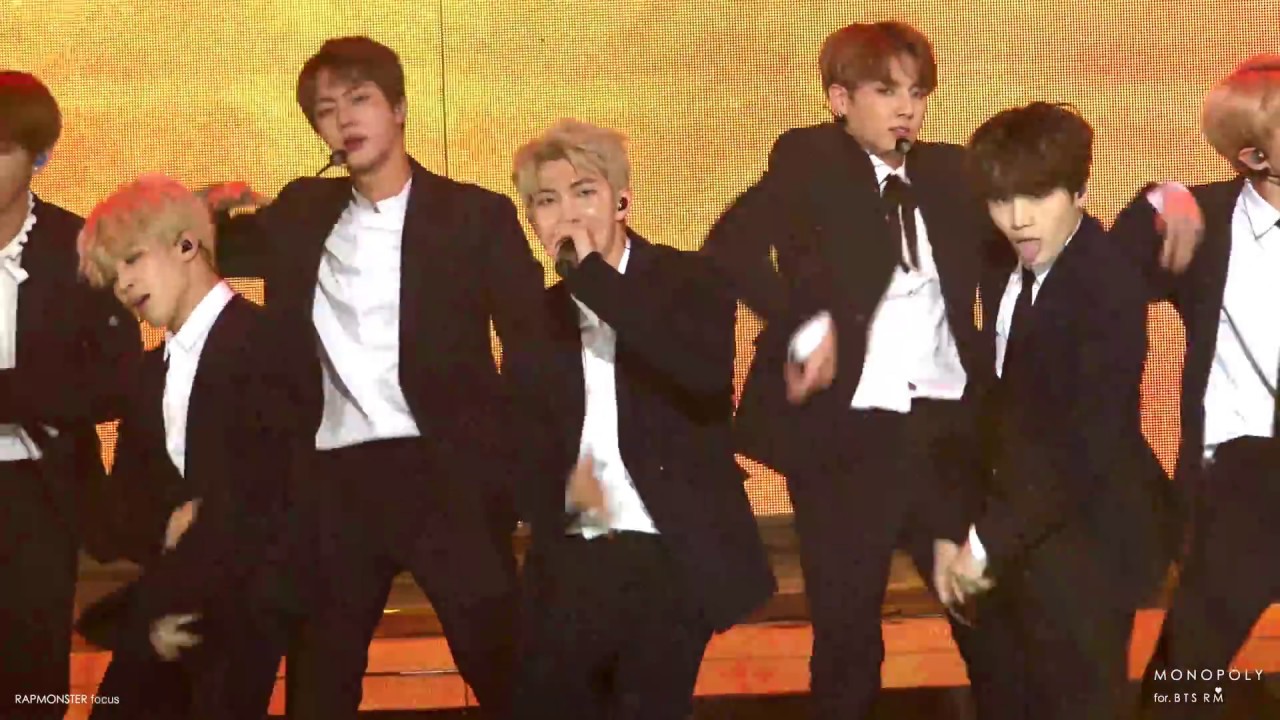 (4K Fancam)170119 서울가요대상 방탄소년단 불타오르네 랩몬스터 남준focus