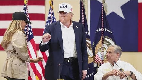 President Trump, First Lady tour Texas flood sites: Latest updates