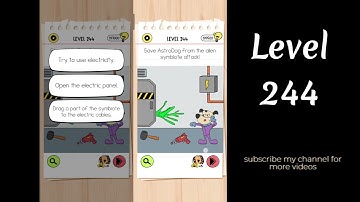 Brain Test 4 Level 244 Save AstroDog from the alien symbiote attack!