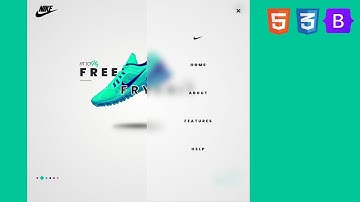 Nike Shoe Shopping App | UI Design to HTML, CSS Using Bootstrap 5 | Backdrop Filter CSS