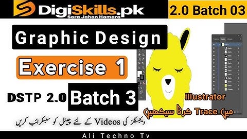 Graphic Design Exercise 1 Batch 3 Digiskills | how convert raster image into a vector image