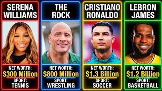 50 RICHEST ATHLETES IN THE WORLD — RANKED BY NET WORTH