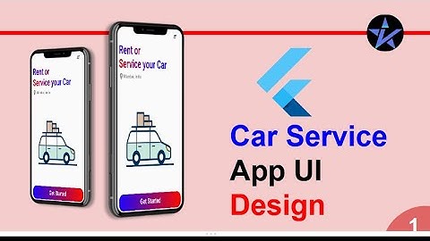Flutter Car Service App | Part-1 | Sample UI Screen | Flutter app to rent or service your car