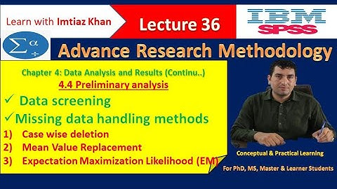 How to deal with Missing data in SPSS | Missing values handling methods | Missing Values analysis |