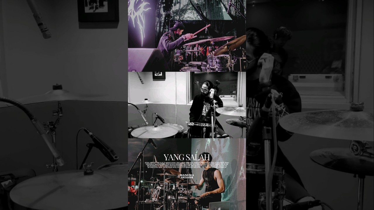 Manusia Aksara - Yang Salah (Drum Record Session) #shorts