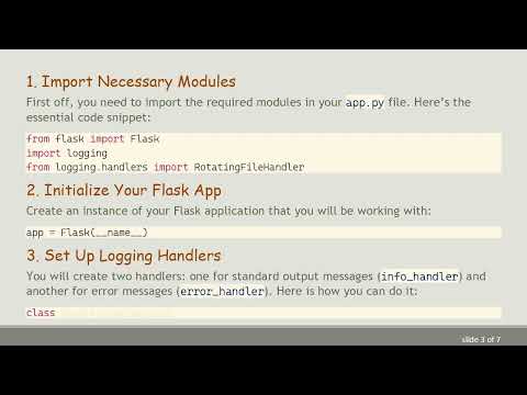 Redirecting stderr & stdout in Flask: Your Guide to Logging