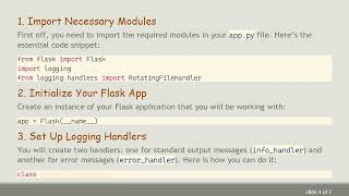 Redirecting stderr & stdout in Flask: Your Guide to Logging