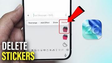 How to Delete Stickers in iPhone - iOS 26