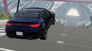 10 Cars VS Ramp - BeamNG Drive