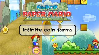 Two easy Coin Farms in Super Paper Mario