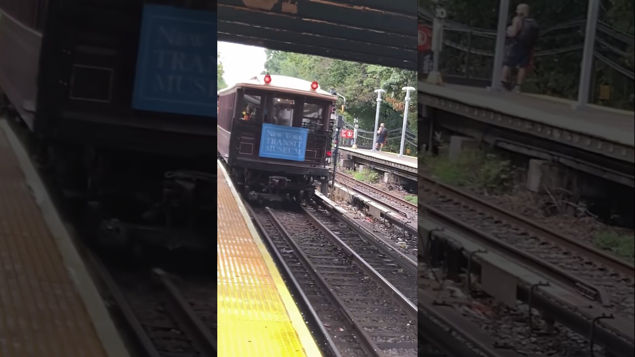 Riding a Year 1908 NYC Vintage Subway Train Car 