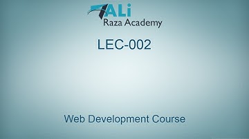 Lec-002 | Web Development Course in urdu/hindi