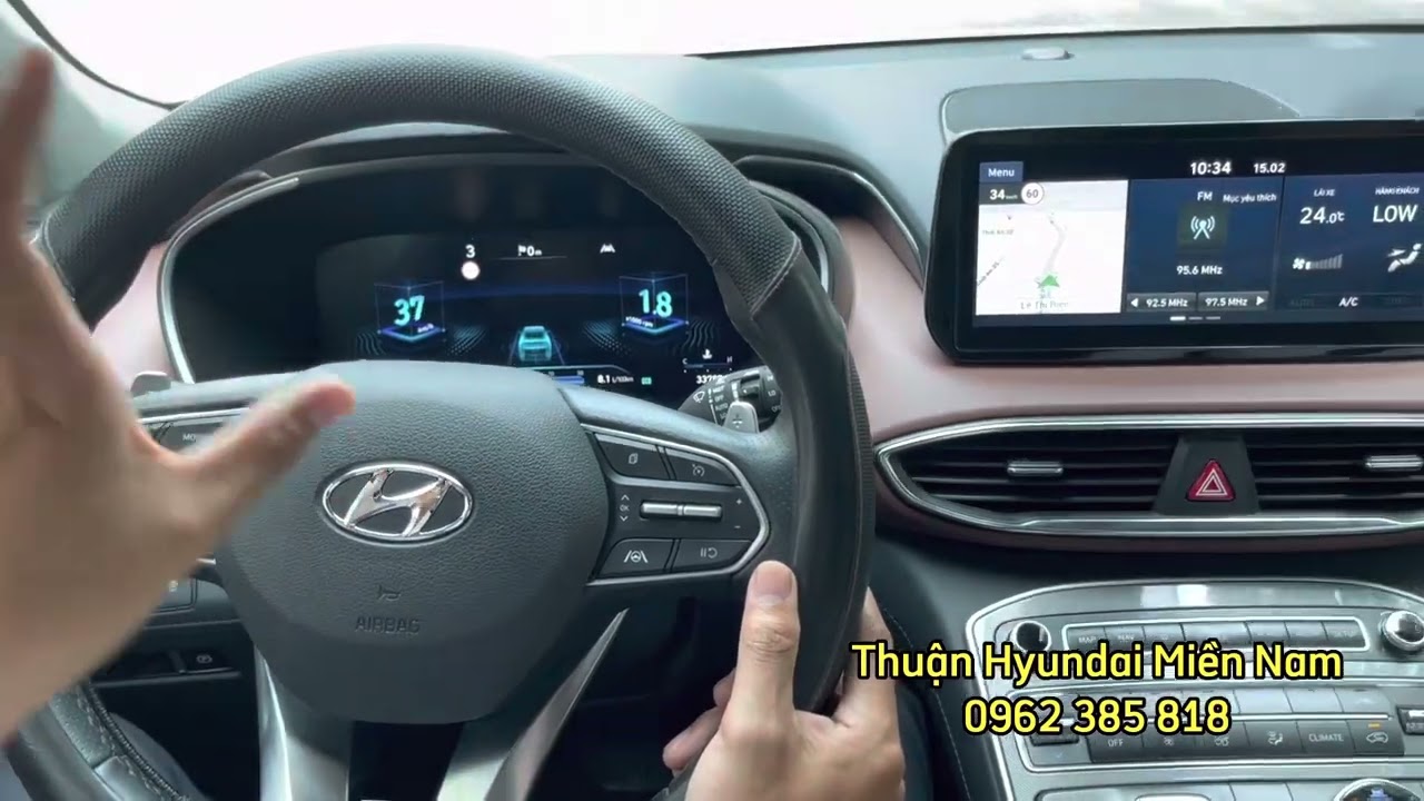 Hướng dẫn sử dụng LẪY CHUYỂN SỐ TRÊN VÔ LĂNG trên SANTAFE , TUCSON 2023