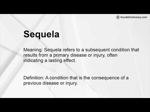 Sequela Meaning - YouTube