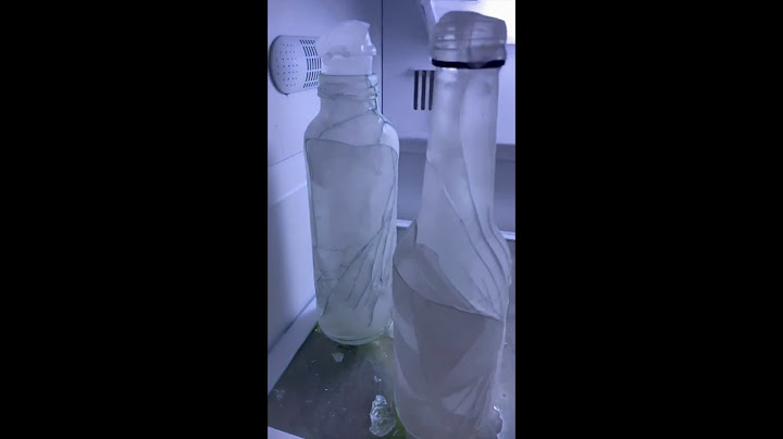 Freezing water expanding