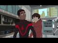 Майлз Моралис показывает Питеру Паркеру, что он стал Человеком Пауком (Человек Паук| 1 сезон) (2017)