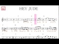 Hey Jude　ヘイ・ジュード(THE BEATLES ビートルズ)key₌原曲Ｆ移動ド／ドレミで歌う楽譜【コード付き】