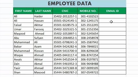 How Add dashes in CNIC # in excel | Excel ma dashes kesy dalty