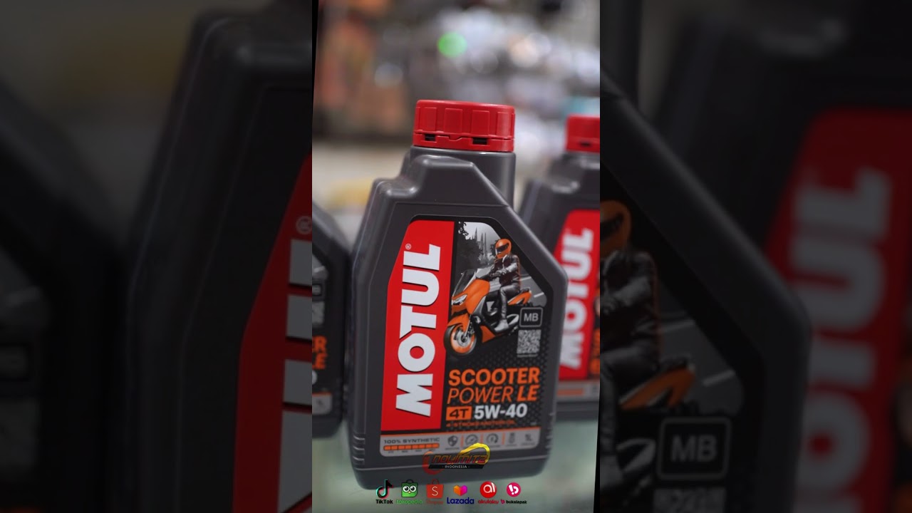 Oli Motul Scooter Power LE 5W-40 1L Full Synthetic NMAX XMAX Aerox 155