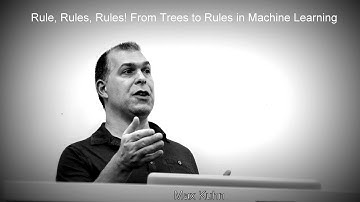 Max Kuhn presents Rules, Rules, Rules! From Trees to Rules in Machine Learning