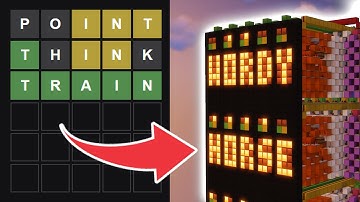 I Made WORDLE with Minecraft Redstone!