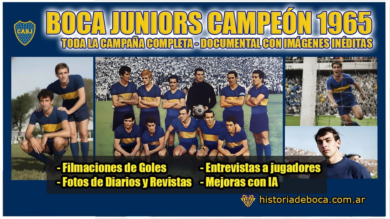 Boca Juniors Campeón 1965 | Documental completo de toda la campaña 💙💛💙