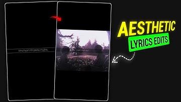 New Trending Aesthetic Lyrics Video Editing in Alight Motion