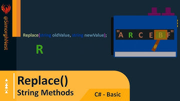 C# Tutorial - Basic - 050 - String Methods - Replace()