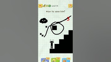 Draw 2 Save Level 75 ~ How to save him? | Draw 2 Save Tutorial (#draw2save #tutorial #level75) Sub!